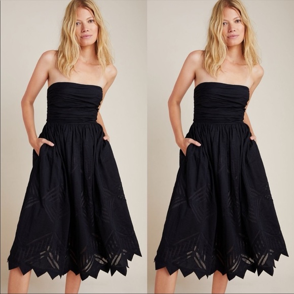 Anthropology Luiza Midi Dress NWT $298 size 2 - Picture 4 of 16